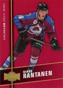 2015-16 Fleer Showcase Metal Universe Rookies Red MPG #MU-12 Mikko Rantanen  front