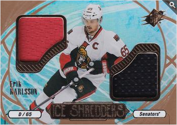 2016-17 SPx  Ice Shredders #IS-EK Erik Karlsson  front