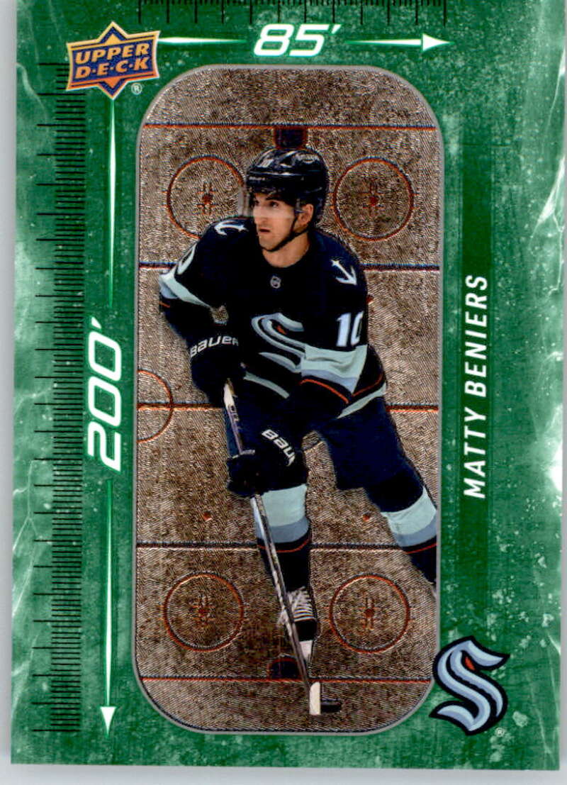 2023-24 Upper Deck  200' x 85' Green #DM-34 Matty Beniers  front