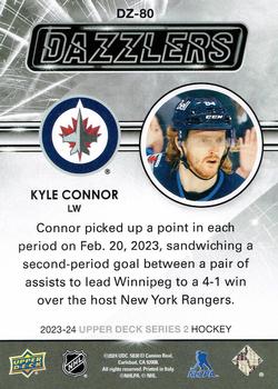 2023-24 Upper Deck  Dazzlers Orange #DZ-80 Kyle Connor  back