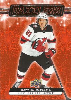 2023-24 Upper Deck  Dazzlers Orange #DZ-72 Dawson Mercer  front