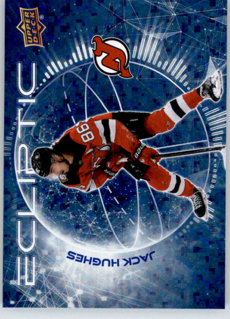 2023-24 Upper Deck  Ecliptic Sparkle #EC-1 Jack Hughes  front