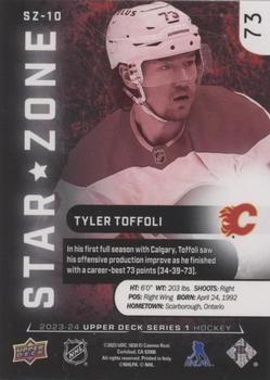2023-24 Upper Deck  Star Zone Red #SZ-10 Tyler Toffoli  back
