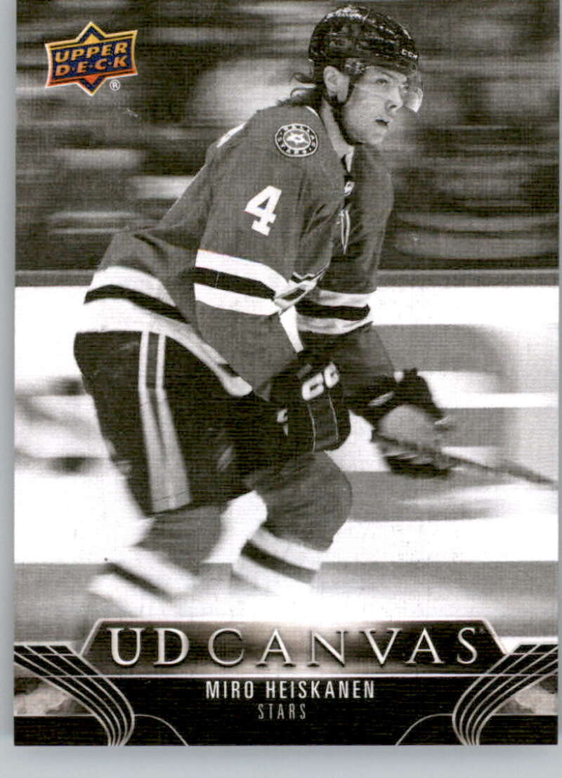 2023-24 Upper Deck  UD Canvas Black and White #C25 Miro Heiskanen  front